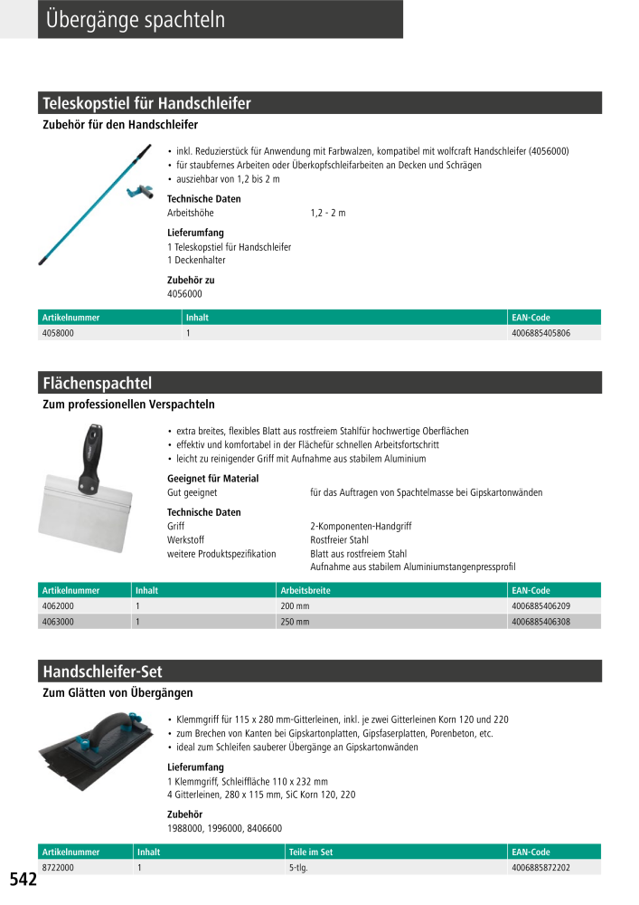 Wolfcraft Hauptkatalog Werkzeuge NR.: 2026 - Seite 544