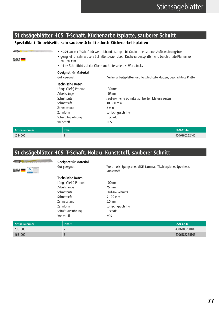 Wolfcraft Hauptkatalog Werkzeuge NR.: 2026 - Strona 79