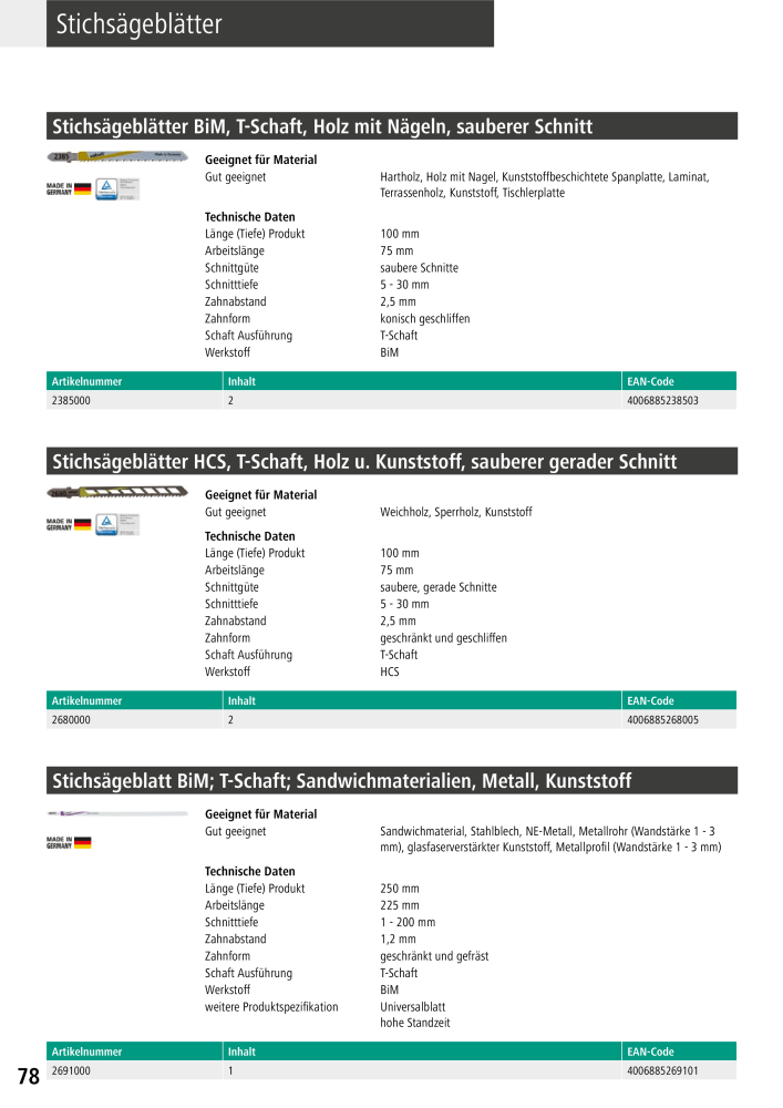 Wolfcraft Hauptkatalog Werkzeuge Nb. : 2026 - Page 80