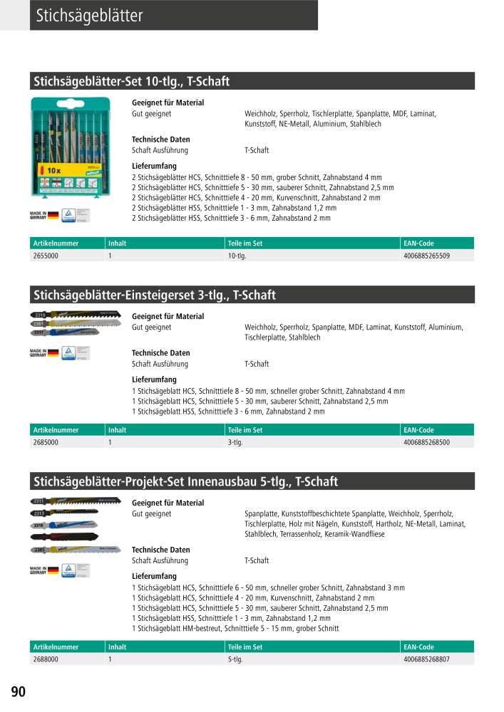 Wolfcraft Hauptkatalog Werkzeuge Č. 2026 - Strana 92