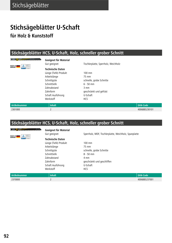 Wolfcraft Hauptkatalog Werkzeuge NR.: 2026 - Seite 94