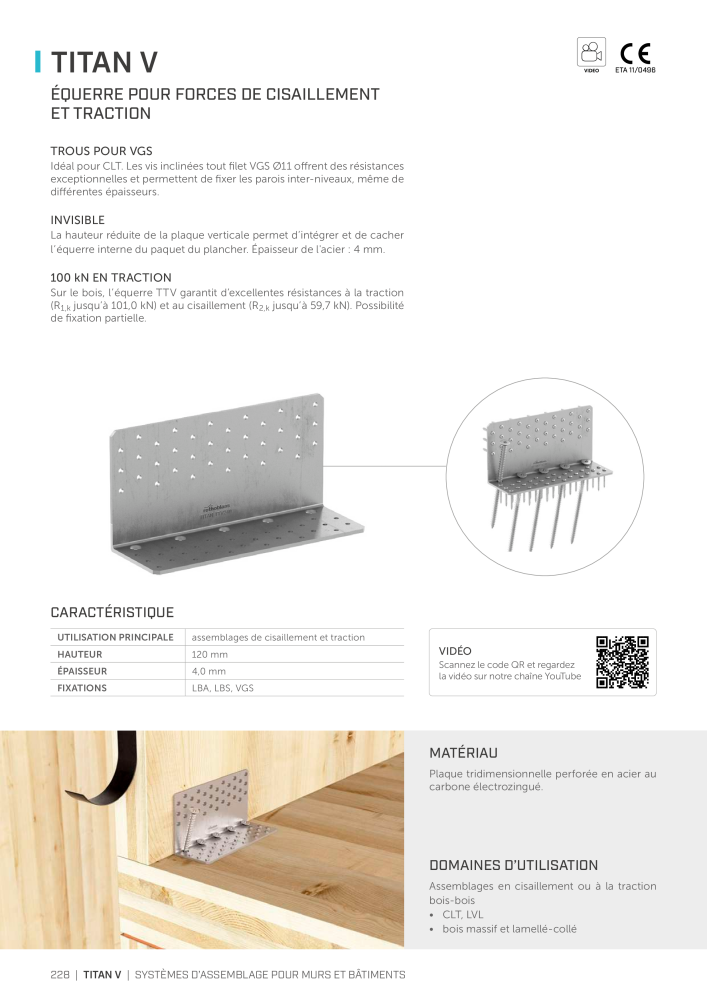 Rothoblaas - Connecteur de construction en bois Nº: 20261 - Página 228