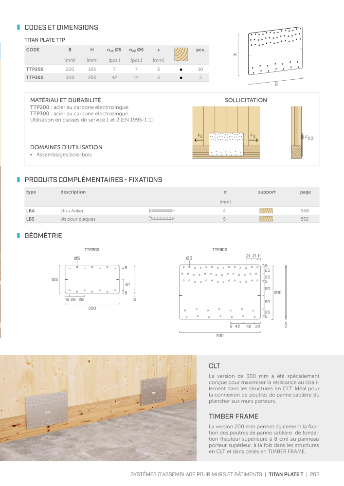 Rothoblaas - Connecteur de construction en bois Nb. : 20261 - Page 263