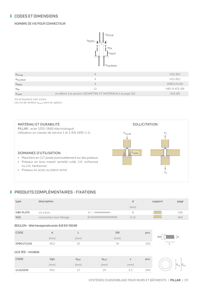 Rothoblaas - Connecteur de construction en bois Nb. : 20261 - Page 311