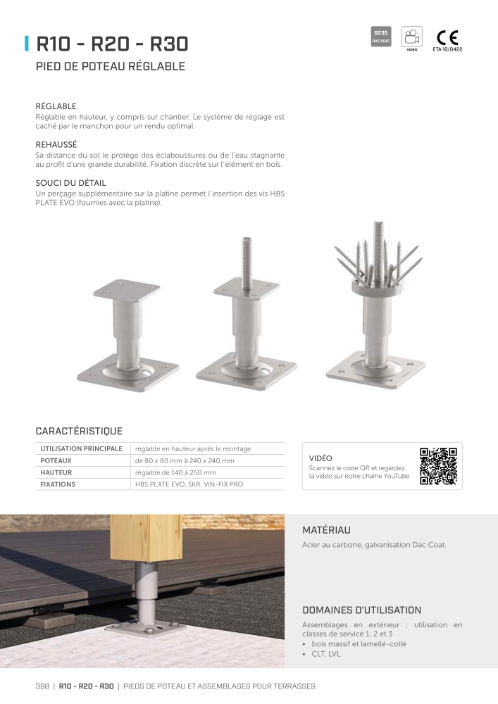 Rothoblaas - Connecteur de construction en bois Č. 20261 - Strana 398