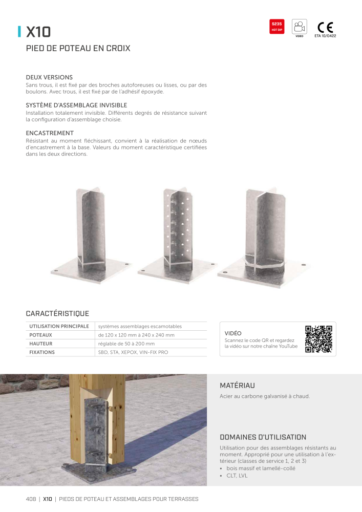 Rothoblaas - Connecteur de construction en bois Nº: 20261 - Página 408