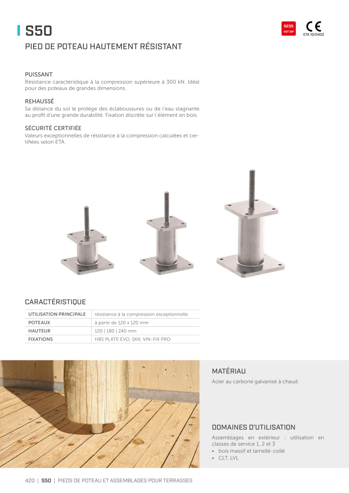 Rothoblaas - Connecteur de construction en bois Nb. : 20261 - Page 420