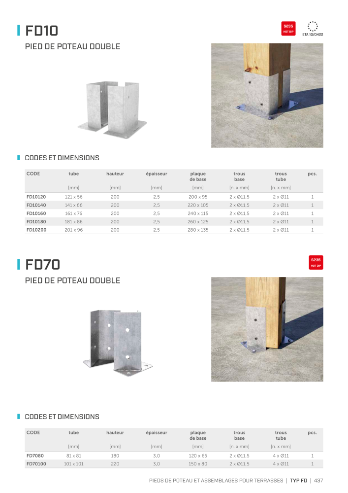 Rothoblaas - Connecteur de construction en bois Nb. : 20261 - Page 437