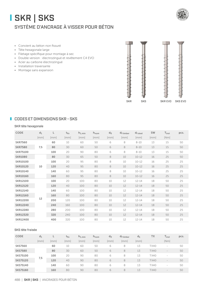 Rothoblaas - Connecteur de construction en bois Nb. : 20261 - Page 488