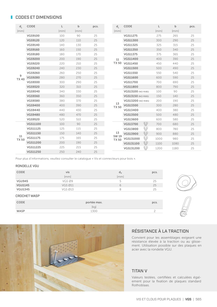 Rothoblaas - Connecteur de construction en bois Nb. : 20261 - Page 565