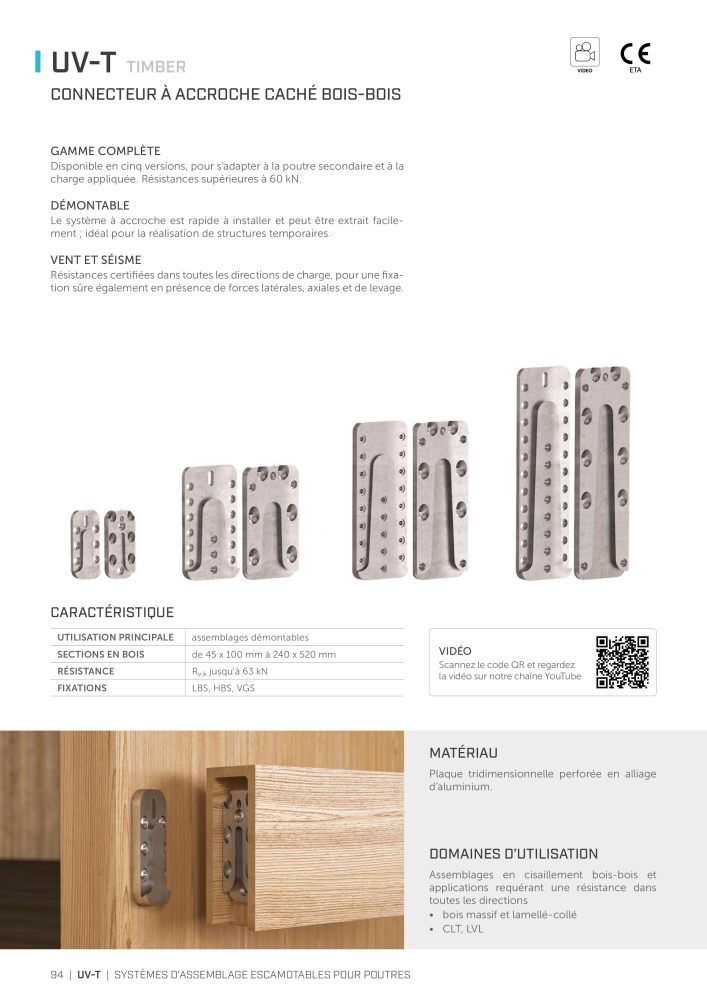 Rothoblaas - Connecteur de construction en bois NO.: 20261 - Page 94