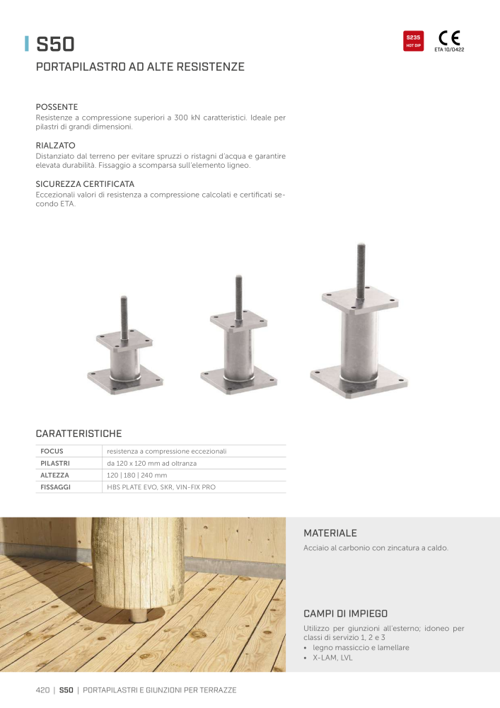 Rothoblaas - Connettore per costruzioni in legno Nb. : 20262 - Page 420