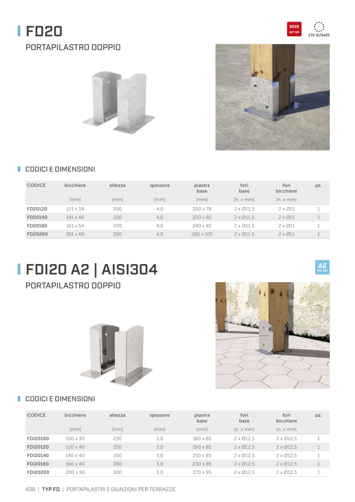 Rothoblaas - Connettore per costruzioni in legno Nb. : 20262 - Page 438