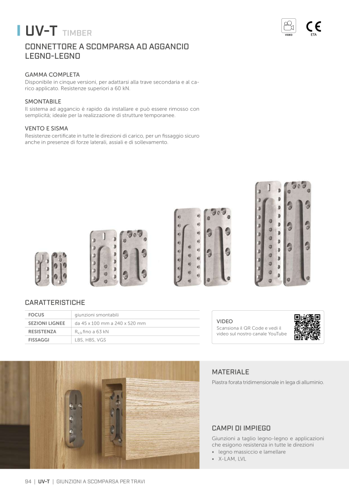 Rothoblaas - Connettore per costruzioni in legno Nb. : 20262 - Page 94