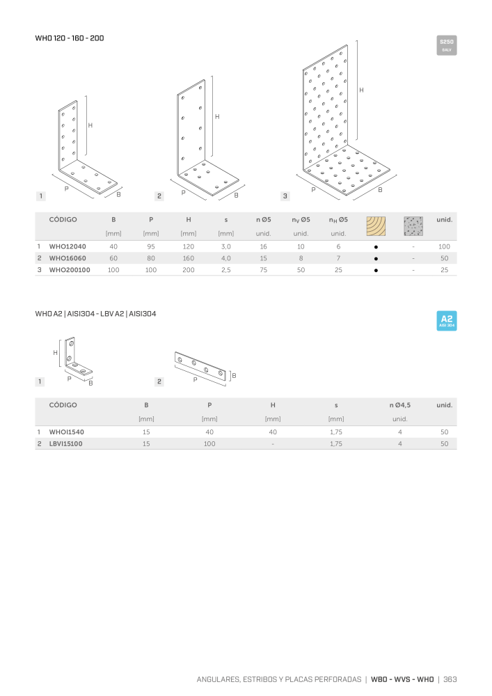 Rothoblaas - Conector de construcción de madera Nb. : 20263 - Page 363