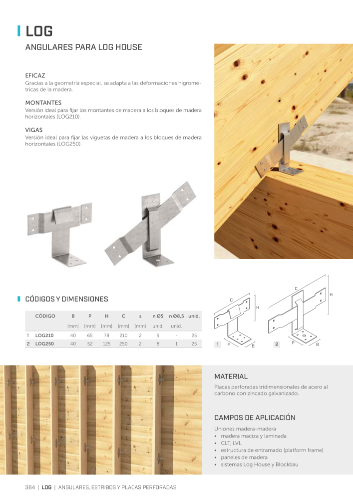 Rothoblaas - Conector de construcción de madera Nº: 20263 - Página 364