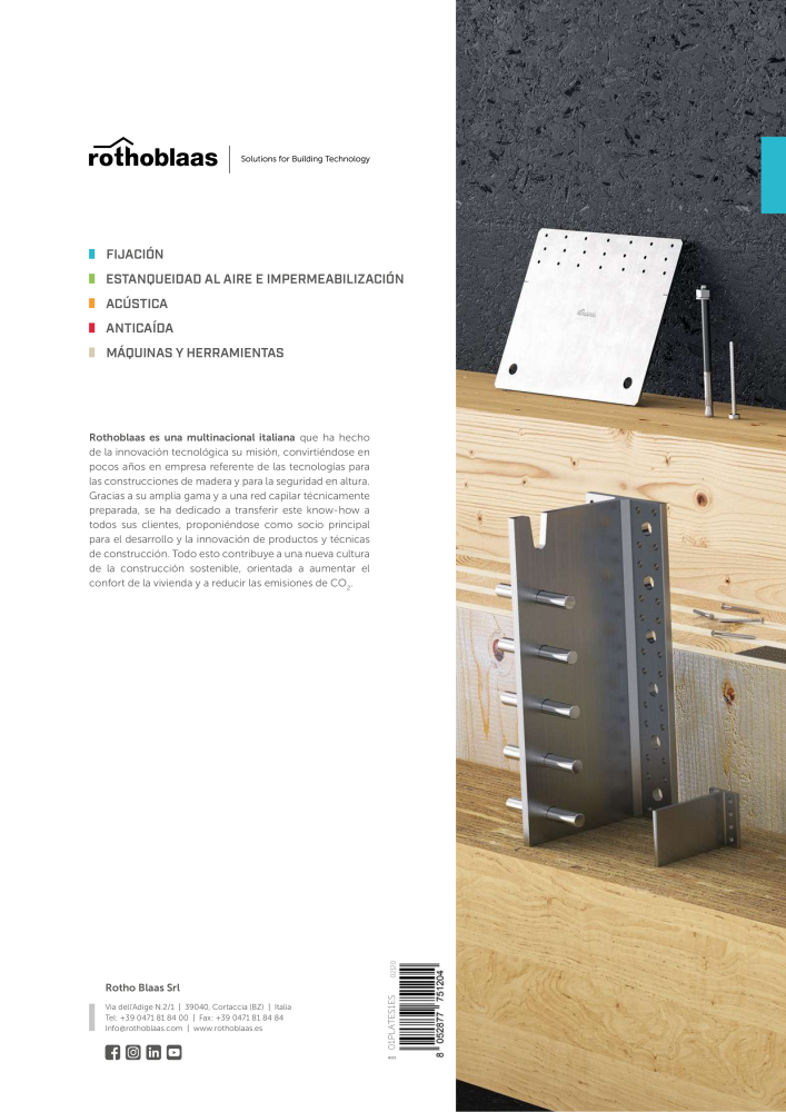 Rothoblaas - Conector de construcción de madera Nº: 20263 - Página 576