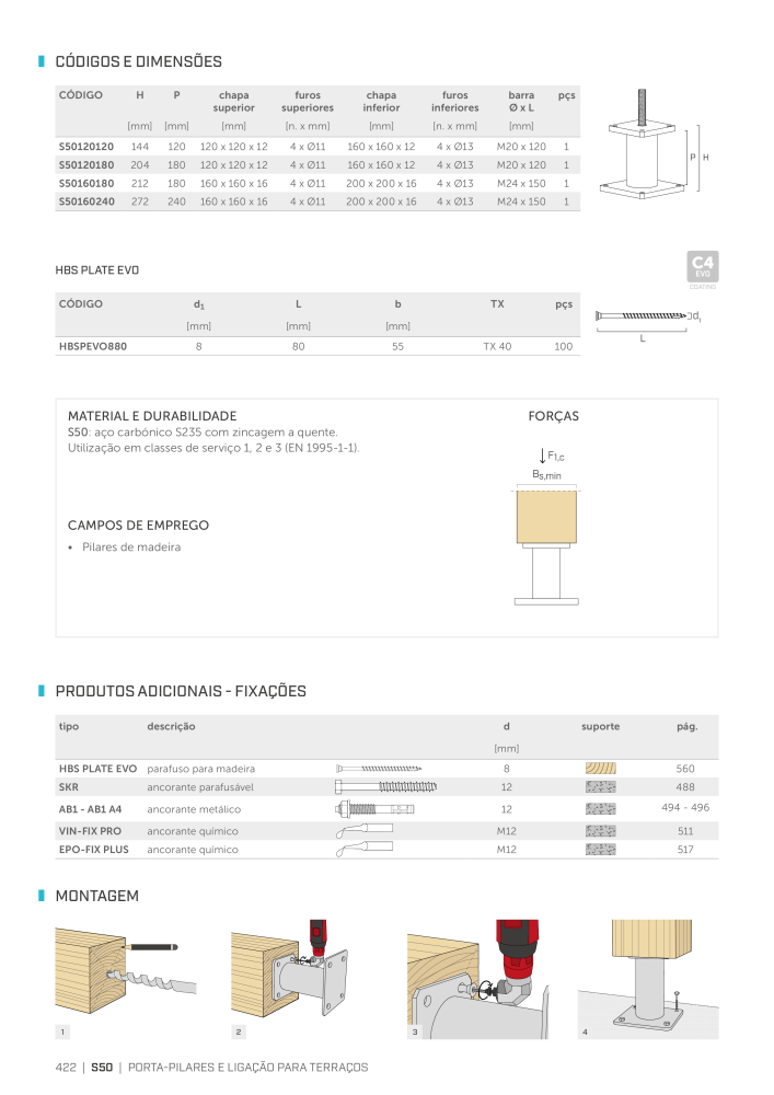 Rothoblaas - Conector de construção em madeira Nb. : 20264 - Page 422