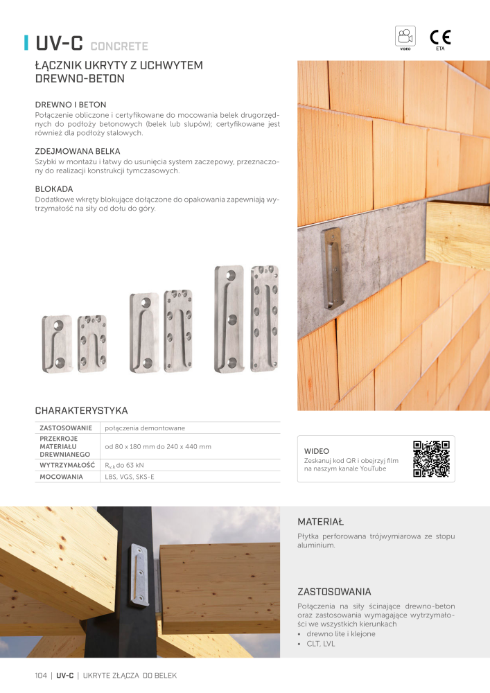 Rothoblaas - łącznik do konstrukcji drewnianych NR.: 20268 - Strona 104