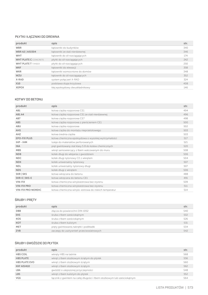 Rothoblaas - łącznik do konstrukcji drewnianych Nº: 20268 - Página 573