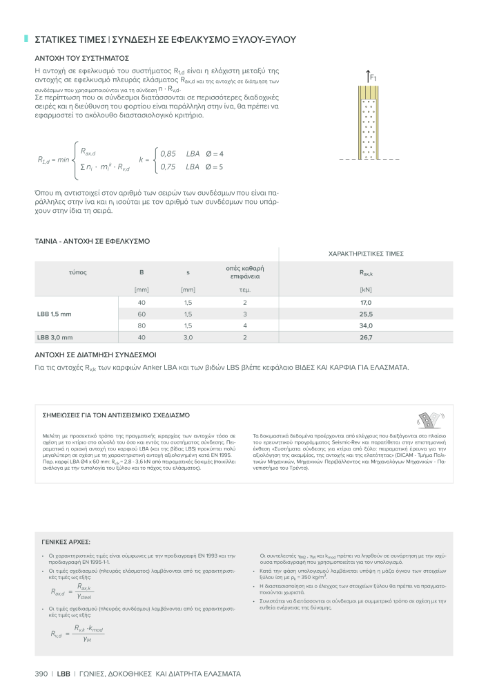 Rothoblaas - σύνδεσμος ξύλινης κατασκευής NR.: 20269 - Seite 390