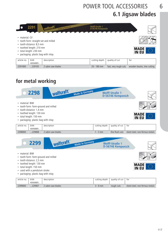 Wolfcraft Main Catalogue Tools NO.: 2027 - Page 117