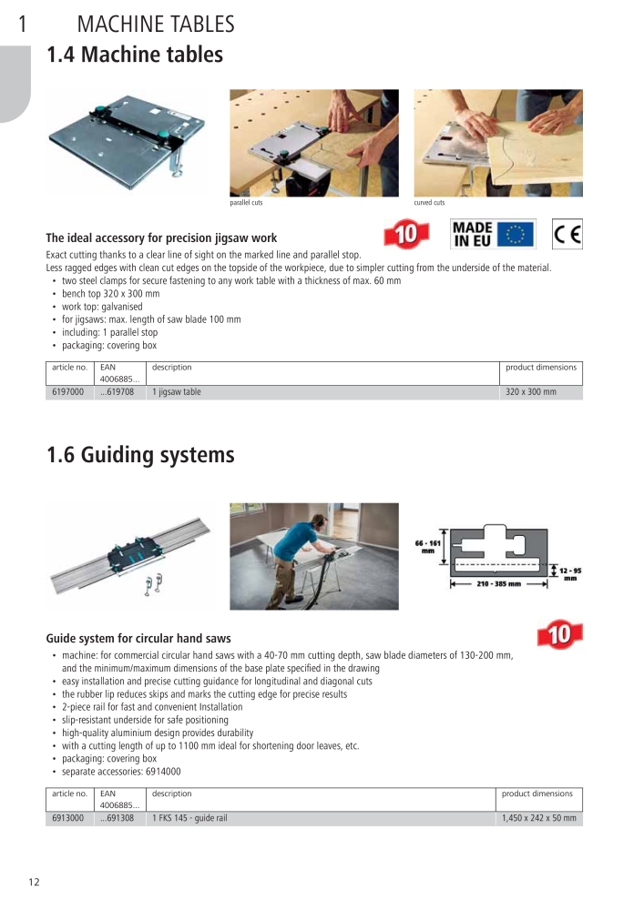 Wolfcraft Main Catalogue Tools n.: 2027 - Pagina 12