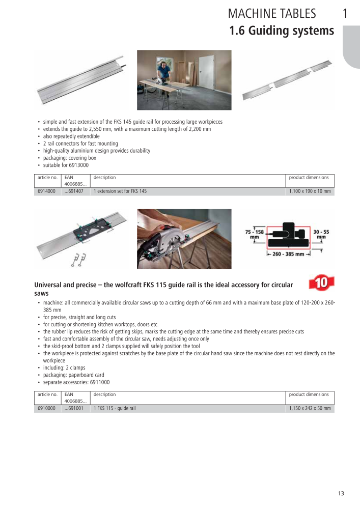 Wolfcraft Main Catalogue Tools NR.: 2027 - Pagina 13