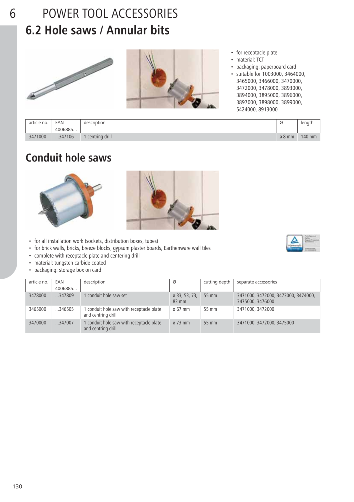 Wolfcraft Main Catalogue Tools NO.: 2027 - Page 130