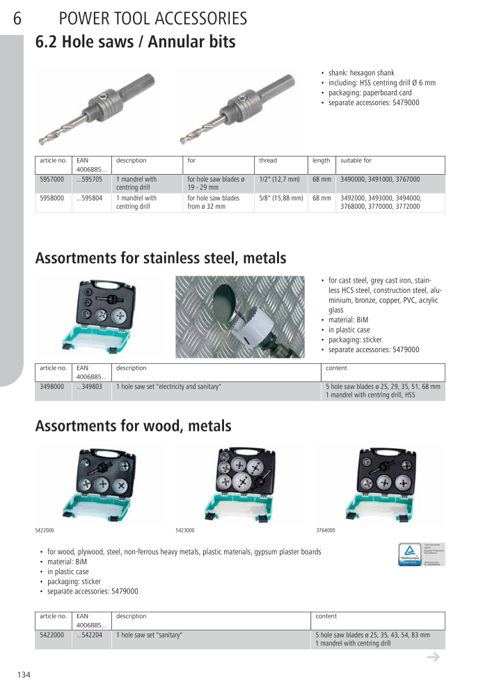 Wolfcraft Main Catalogue Tools n.: 2027 - Pagina 134