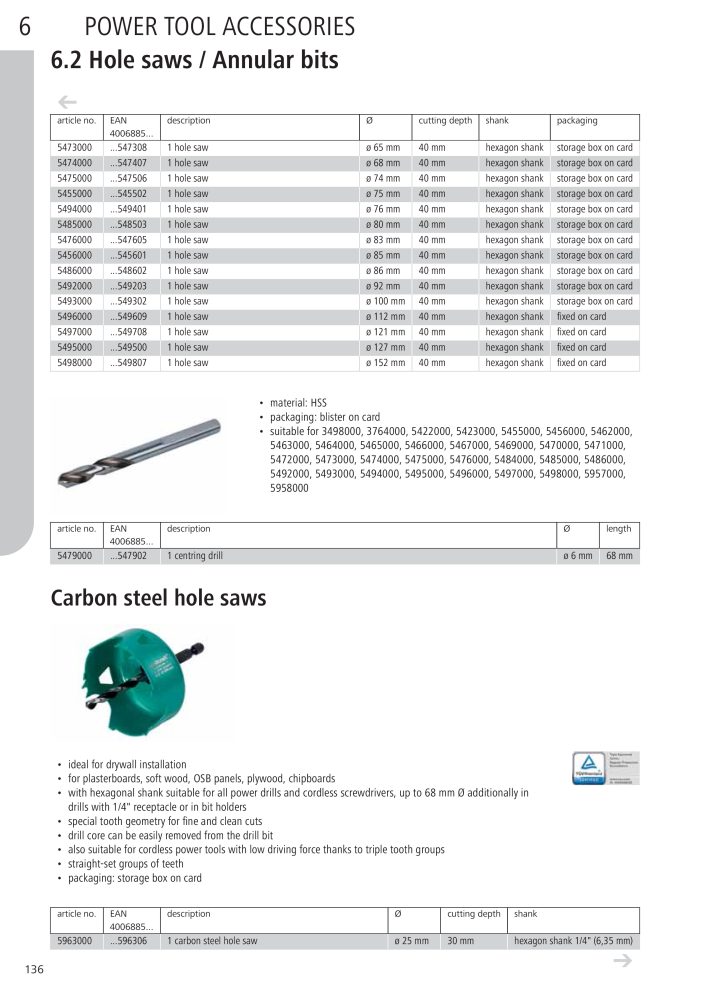 Wolfcraft Main Catalogue Tools NR.: 2027 - Pagina 136