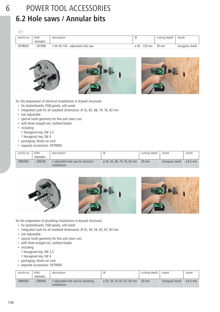 Wolfcraft Main Catalogue Tools NR.: 2027 - Pagina 138