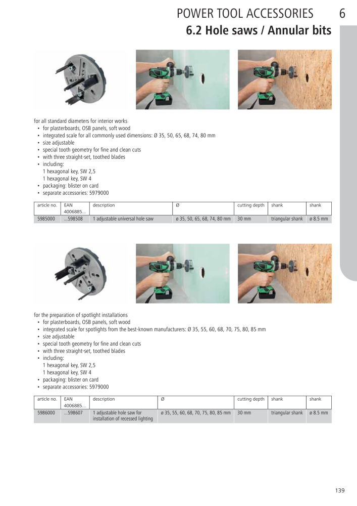 Wolfcraft Main Catalogue Tools NO.: 2027 - Page 139