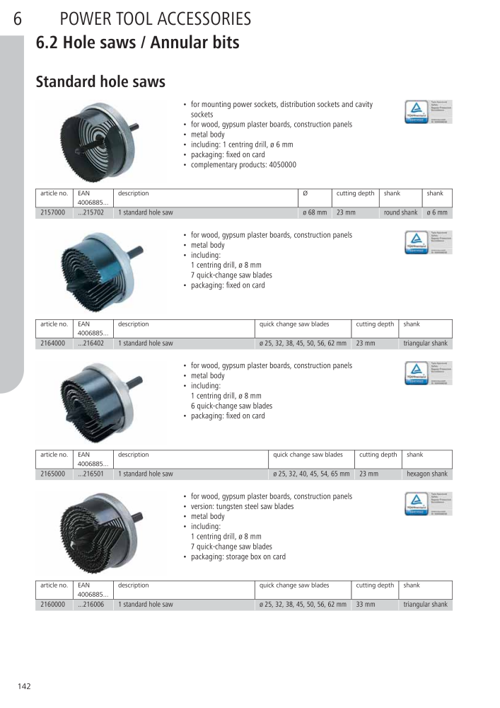 Wolfcraft Main Catalogue Tools Nb. : 2027 - Page 142