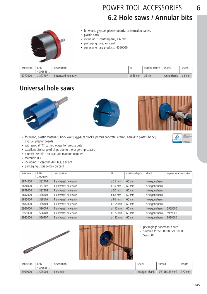 Wolfcraft Main Catalogue Tools Č. 2027 - Strana 145