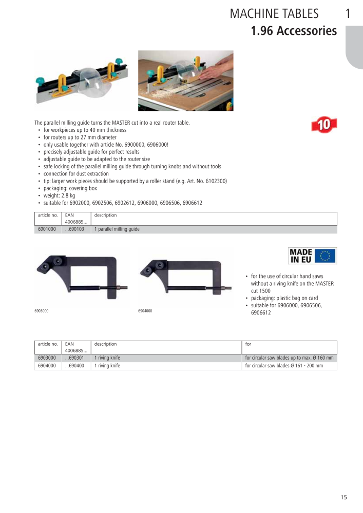 Wolfcraft Main Catalogue Tools NR.: 2027 - Pagina 15