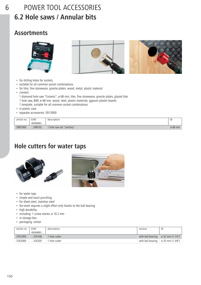 Wolfcraft Main Catalogue Tools Nb. : 2027 - Page 150