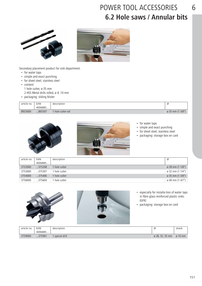 Wolfcraft Main Catalogue Tools Č. 2027 - Strana 151