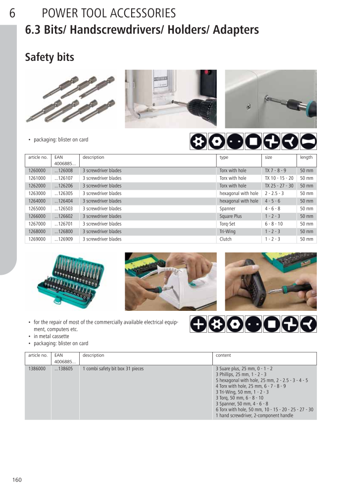 Wolfcraft Main Catalogue Tools Č. 2027 - Strana 160