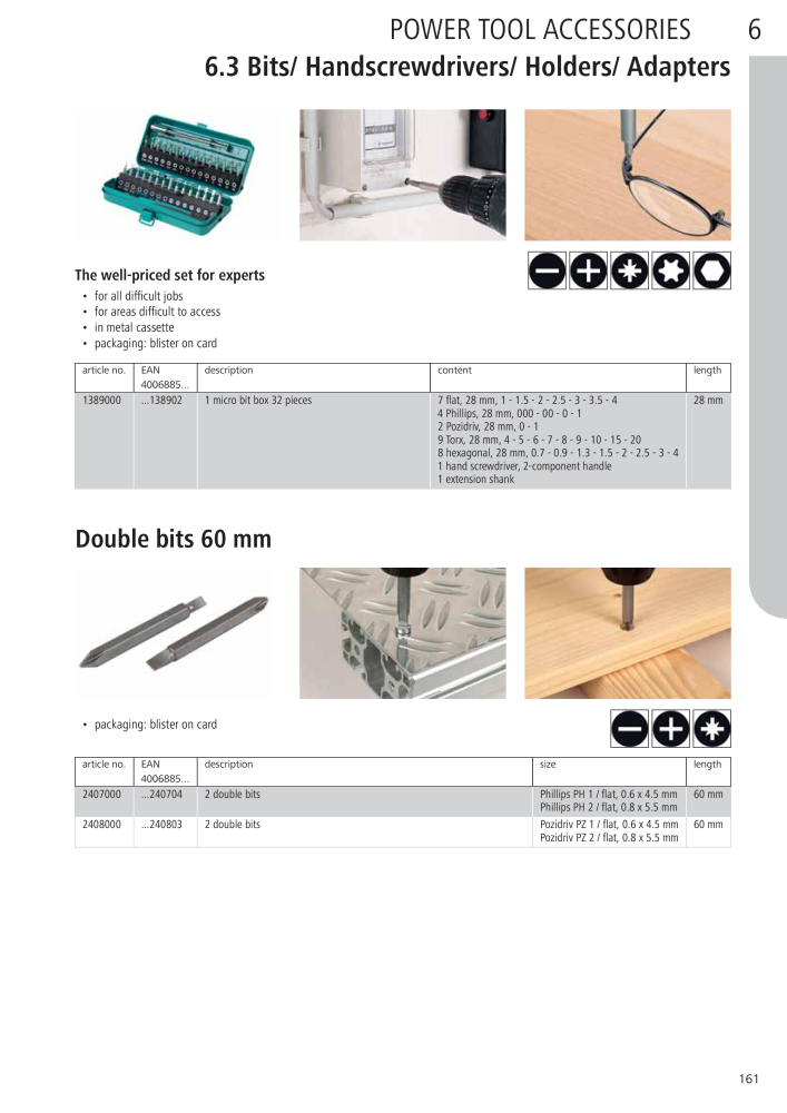 Wolfcraft Main Catalogue Tools NR.: 2027 - Pagina 161