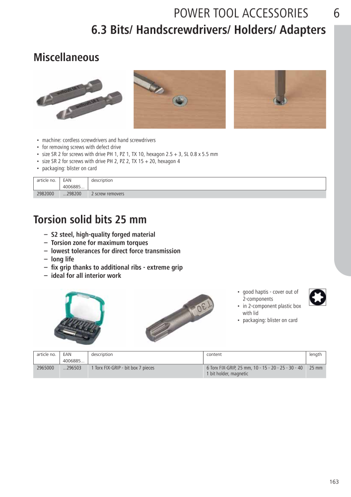 Wolfcraft Main Catalogue Tools n.: 2027 - Pagina 163