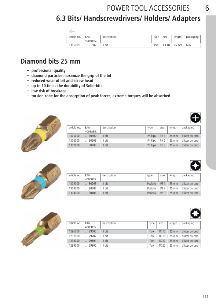 Wolfcraft Main Catalogue Tools Nº: 2027 - Página 165