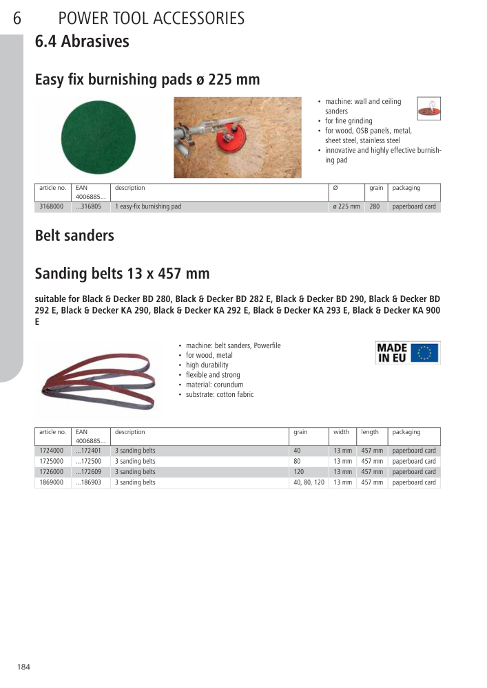 Wolfcraft Main Catalogue Tools n.: 2027 - Pagina 184