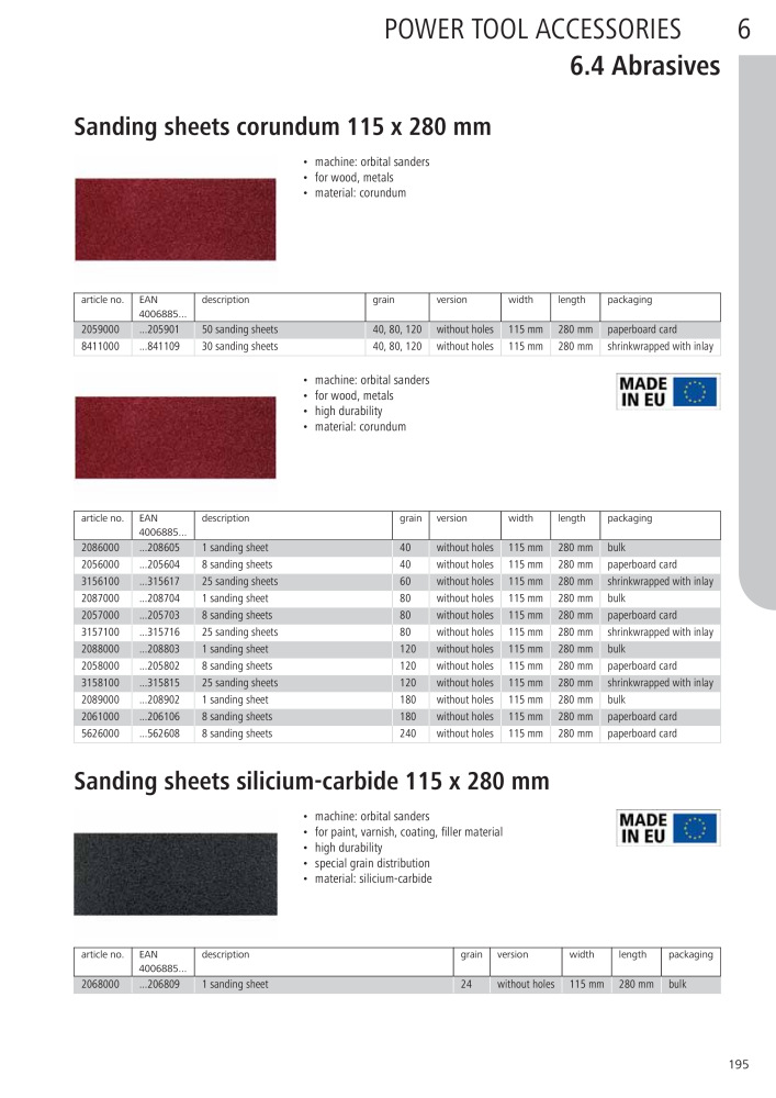 Wolfcraft Main Catalogue Tools n.: 2027 - Pagina 195