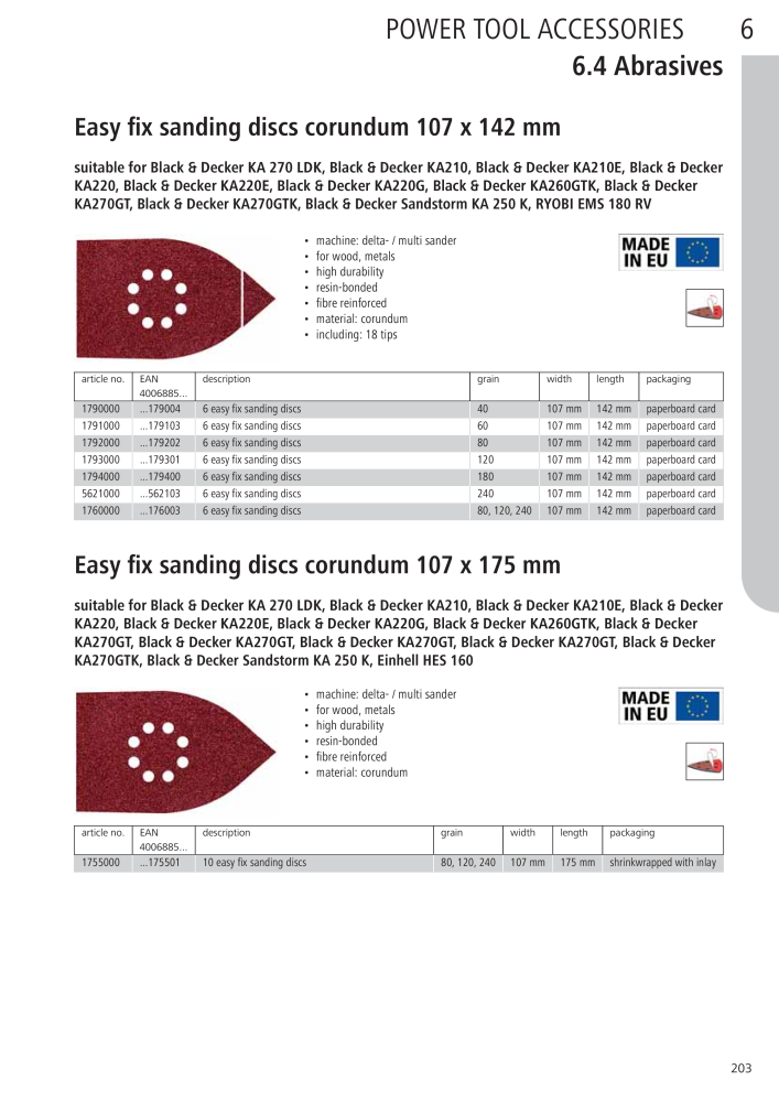 Wolfcraft Main Catalogue Tools n.: 2027 - Pagina 203