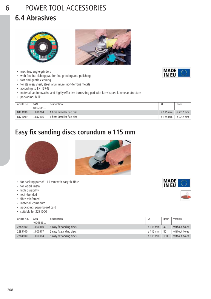 Wolfcraft Main Catalogue Tools Nº: 2027 - Página 208