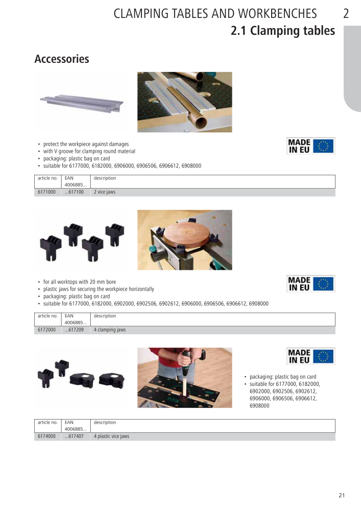 Wolfcraft Main Catalogue Tools n.: 2027 - Pagina 21