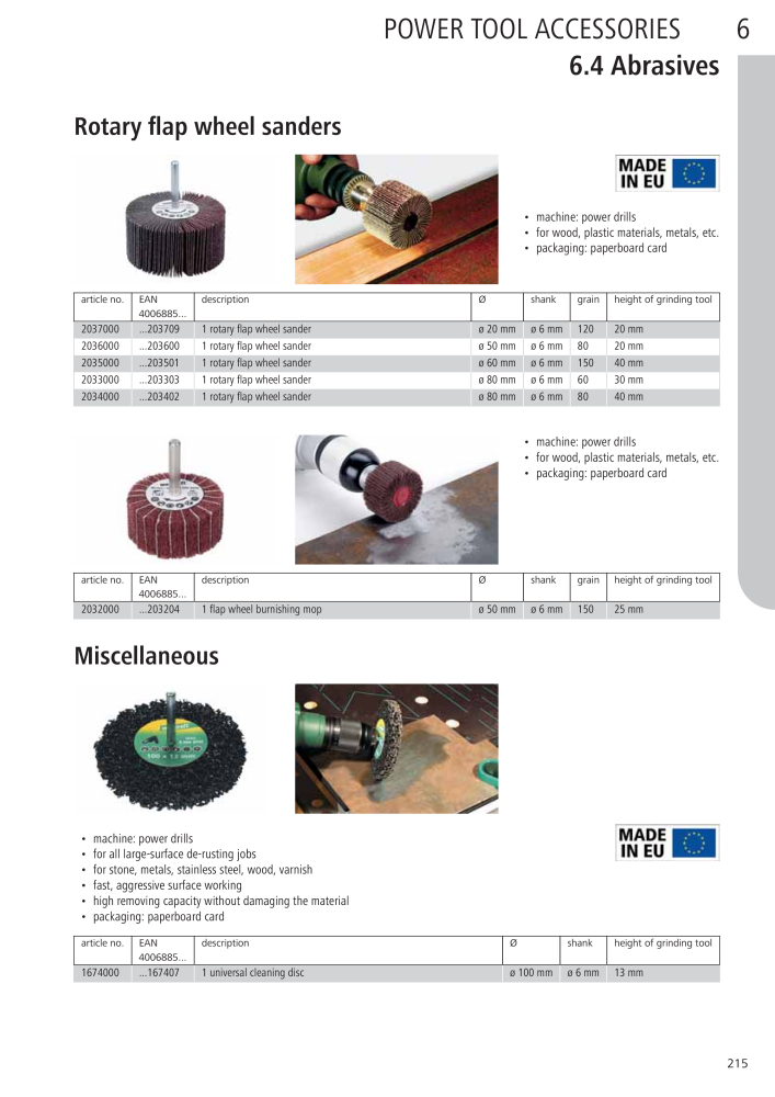 Wolfcraft Main Catalogue Tools NO.: 2027 - Page 215