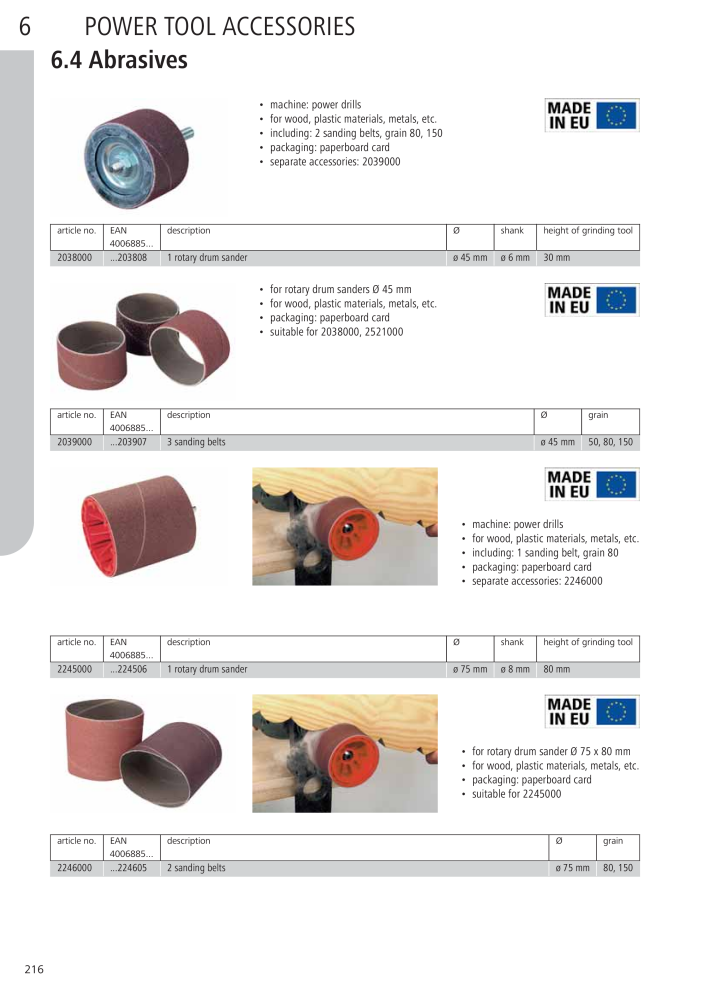 Wolfcraft Main Catalogue Tools NR.: 2027 - Pagina 216