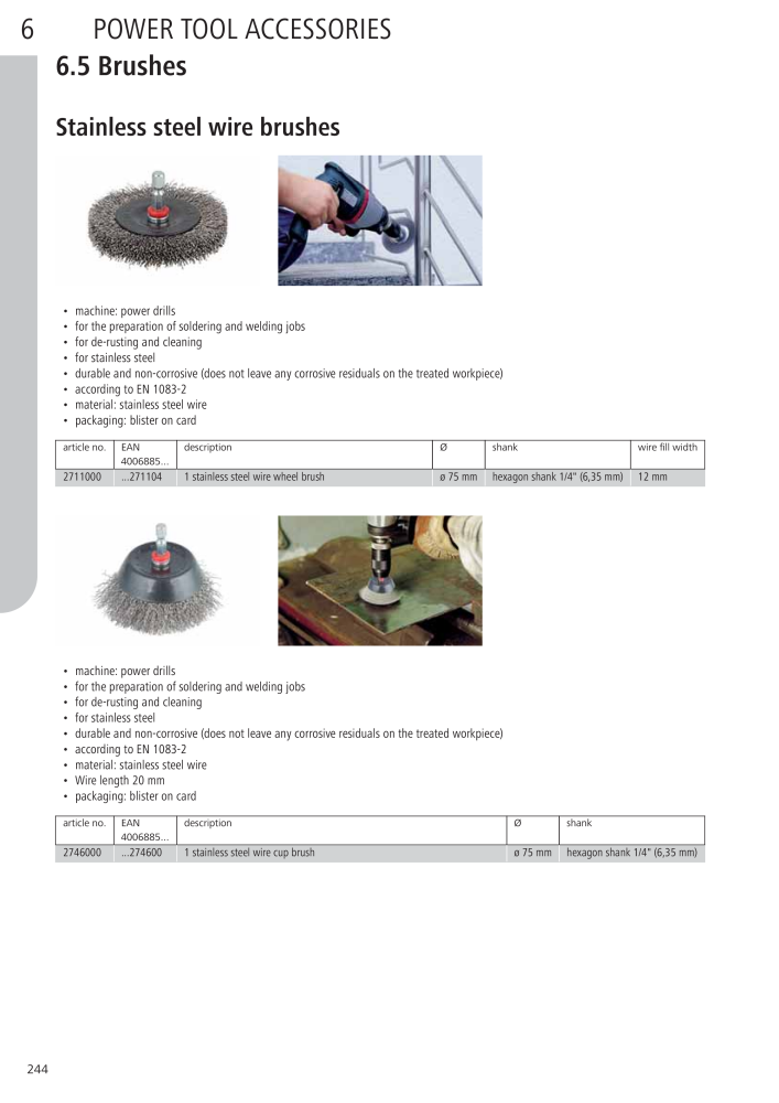 Wolfcraft Main Catalogue Tools NR.: 2027 - Strona 244